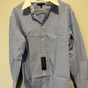 Brand New Blue Striped Tommy Hilfiger dress shirt 15 1/2 32/33